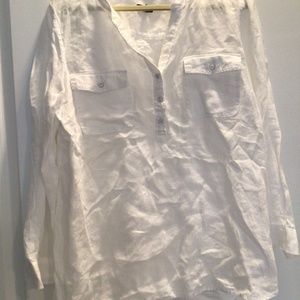 Talbots Linen Blouse